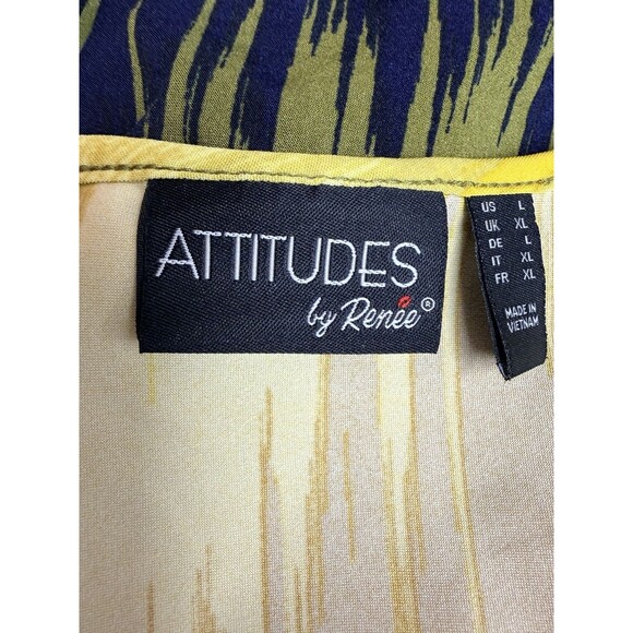 Attitudes By Renee Jersey Mesh Trim Tank And Cardigan Ombre Set Size Large - Picture 12 of 15